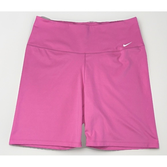 Nike Women's ONE 7'' High-Rise Gym/Yoga/Biker Shorts Size XL Pink DV9022-675 EC - Picture 4 of 8